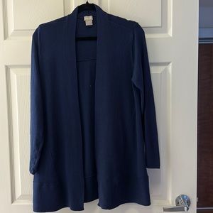 Chico’s navy blue long sleeve sweater 1P